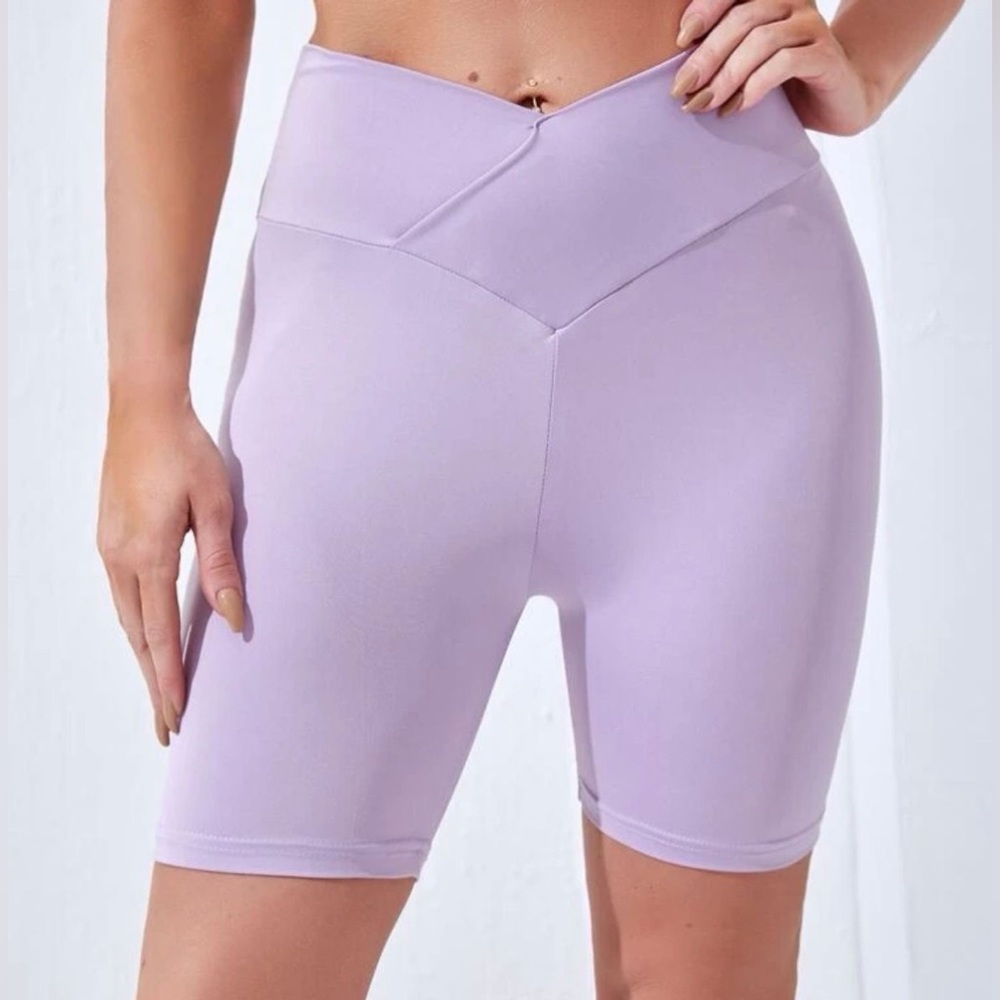 Shein Lavender Biker Shorts